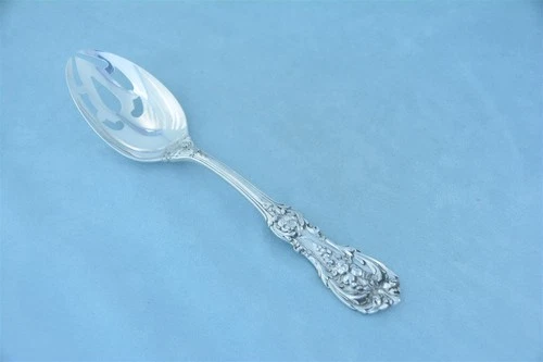 Reed & Barton Francis I Sterling 8-3/8" 3 Tine 5 Slot Serving Spoon No Monogram