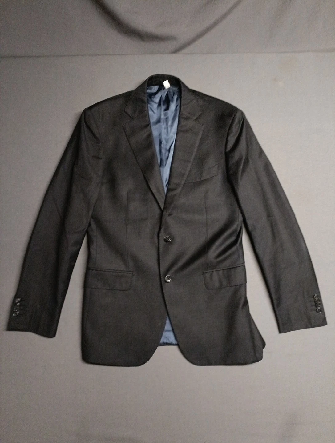 Suitsupply Napoli Pure Wool Super 110s Canonico Coat Blazer Mens 40L Charcoal