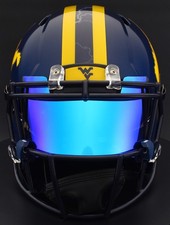WEST VIRGINIA MOUNTAINEERS WVU Riddell Speed Full Size AUTHENTIC Football Helmet