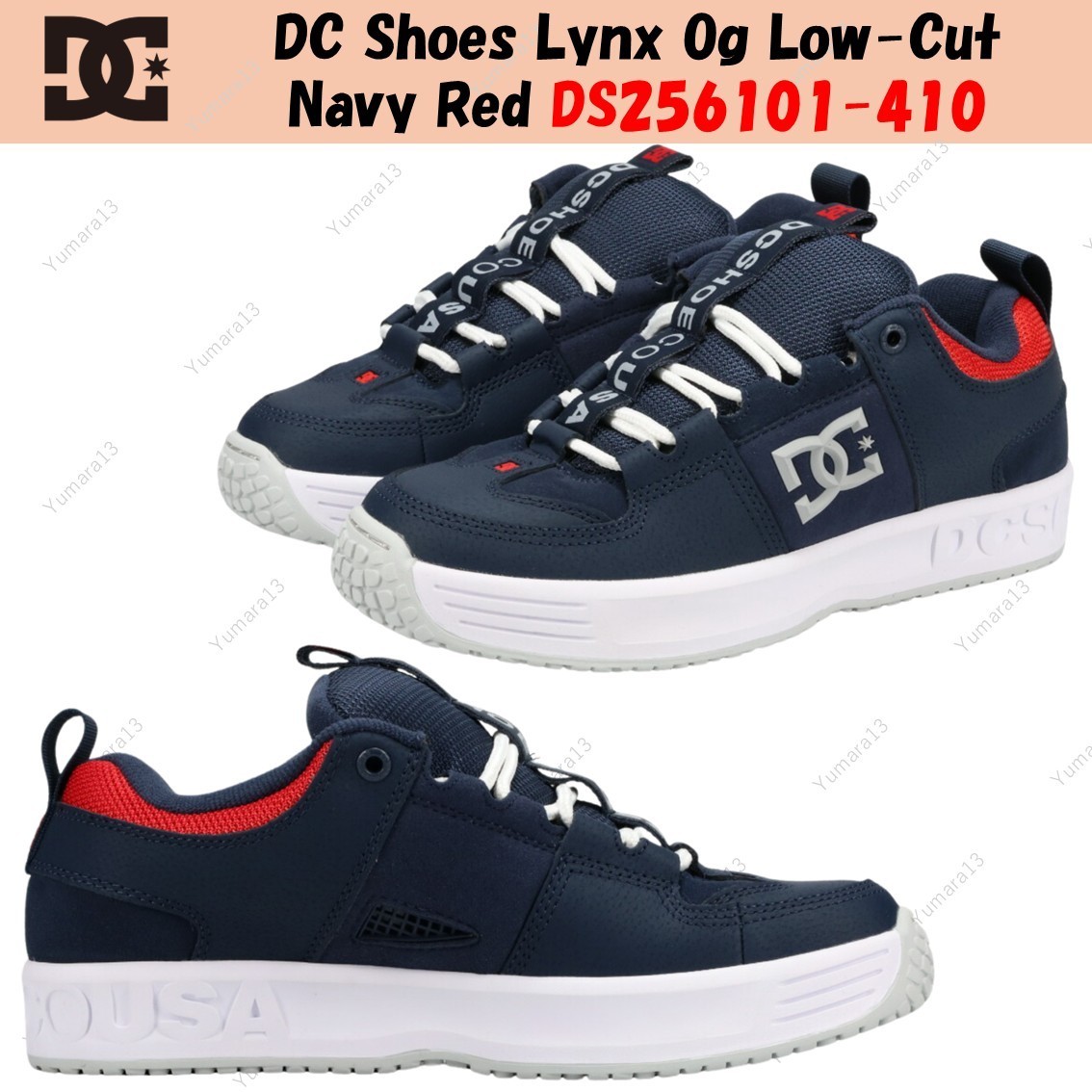 DC Shoes Lynx Og Low-Cut Navy Red DS256101-410 | eBay