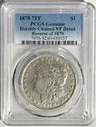 1878 $1 Morgan Dollar 7TF Rev of 79 - VF Details - PCGS