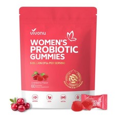 Cranberry Probiotic Gummies 60 Vegan, for Body Odor Control  Feminine Wellness