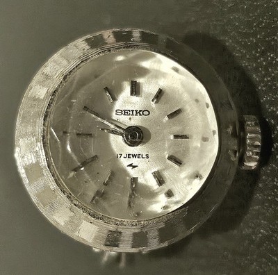 Exc+5 Seiko Ringuhr 11-0290 Handaufzug weißes Zifferblatt Japan 17 Jewels