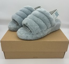 UGG Women's Fluff Yeah Slide Slipper - Ash Fog - Size 6 - 1095119