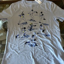 Kids GAP For Kids New W/TAGS Short Sleeve Baseball Fundamentals Tee Shirt Sz Lg