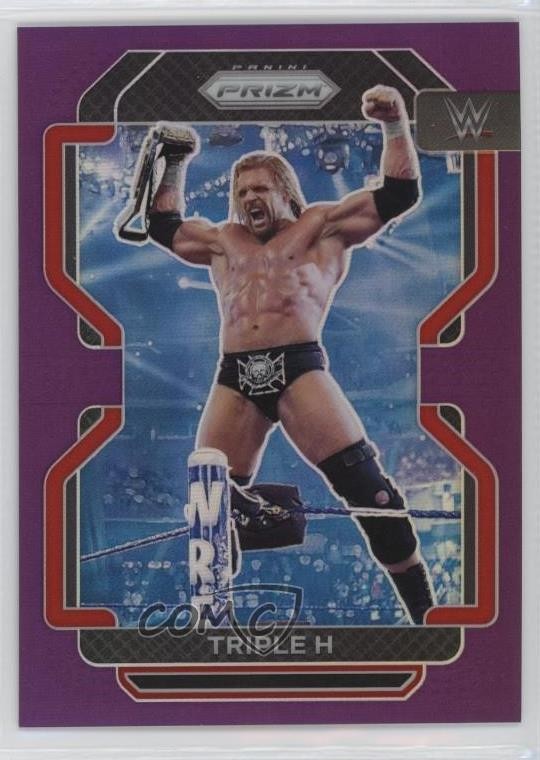 2022 Panini Prizm WWE Purple Prizm 6/149 Triple H #194 10no