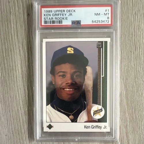 1989 Upper Deck Ken Griffey Jr. Star Rookie #1 PSA 8 Seattle Mariners