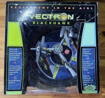 Vectron Blackhawk RC Copter   Air Hogs Vintage Flying Toy   OVP selten   LED
