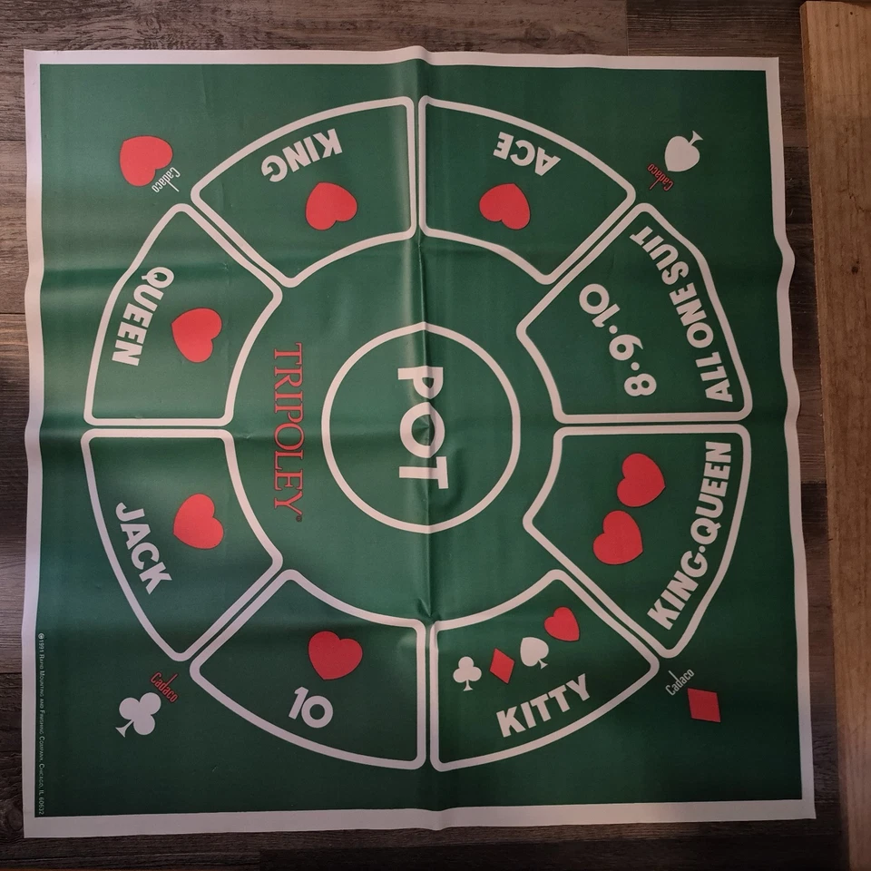 VINTAGE Tripoley Classic Original COMPLETE Cadaco 1998 Cards Poker Hearts Rummy - Image 4 of 4