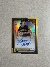 2024 Bowman 1st Chrome Kannon Kemp True Gold Auto /50 #CPA-KK