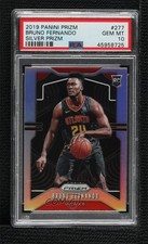 2019-20 Panini Prizm Rookie Silver Prizm Bruno Fernando #277 PSA 10 GEM MT 12l9