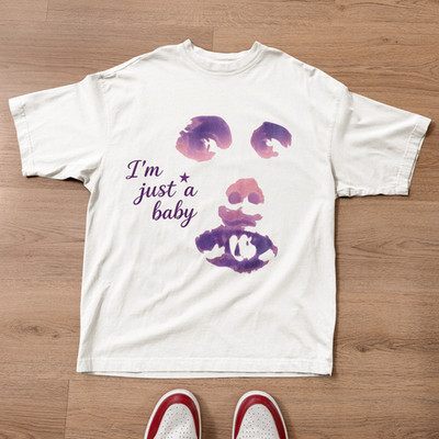 Kawaii Ghost Shirt I'm Just A Baby Funny Cute Halloween Pastel Goth Tee