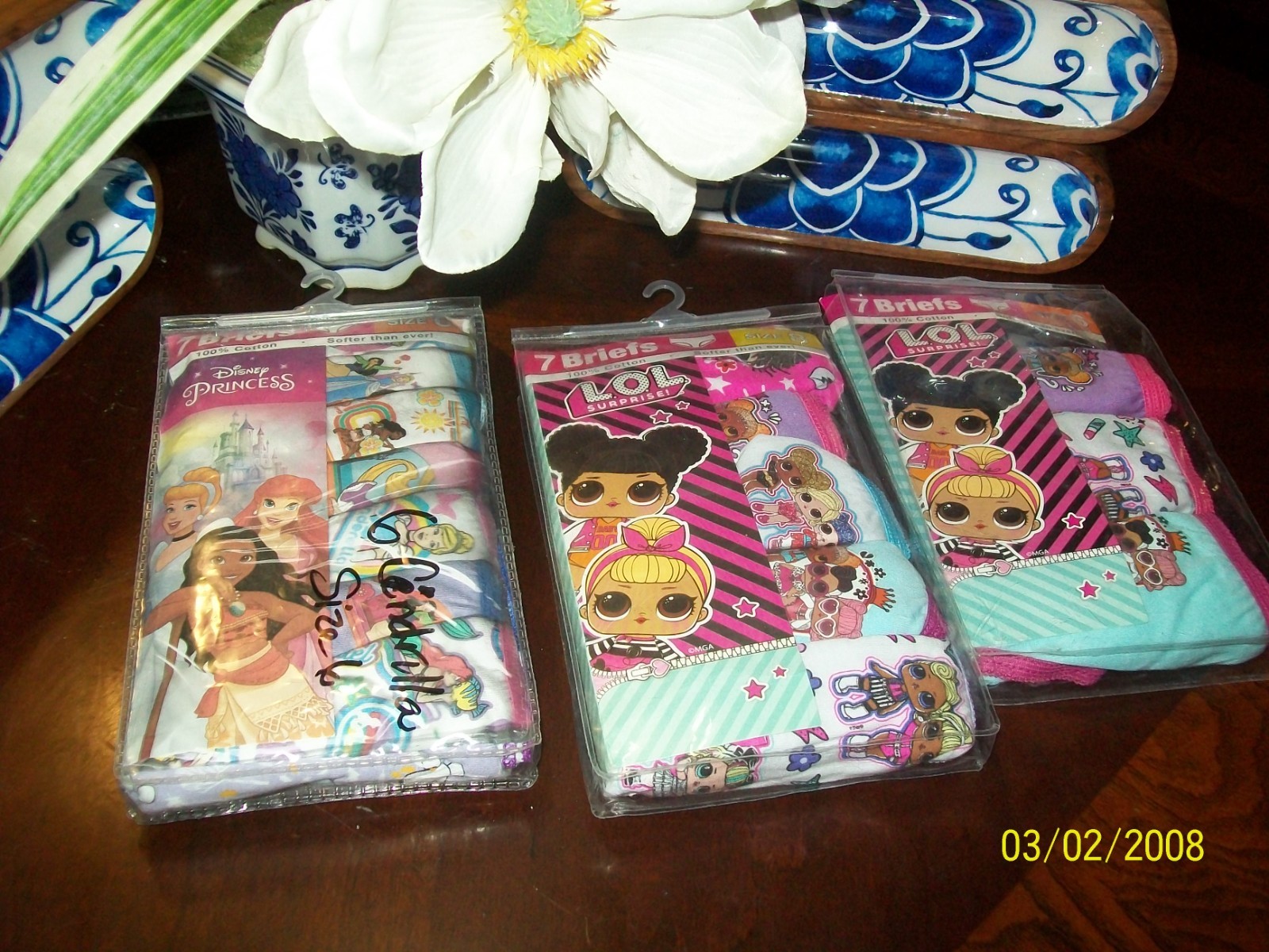 Disney Princess & LOL Girl's panties size 6/ 8  -14 pair bundle Lot  BRAND NEW