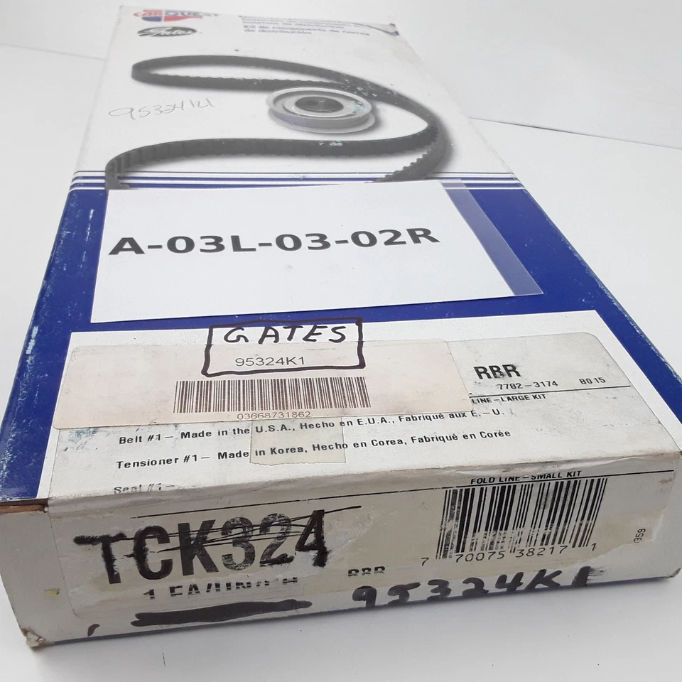 Kit de correa de distribución de motor Gates 95324K1 para Hyundai Accent (2000 2001 2002 2003) Foto 4 de 4