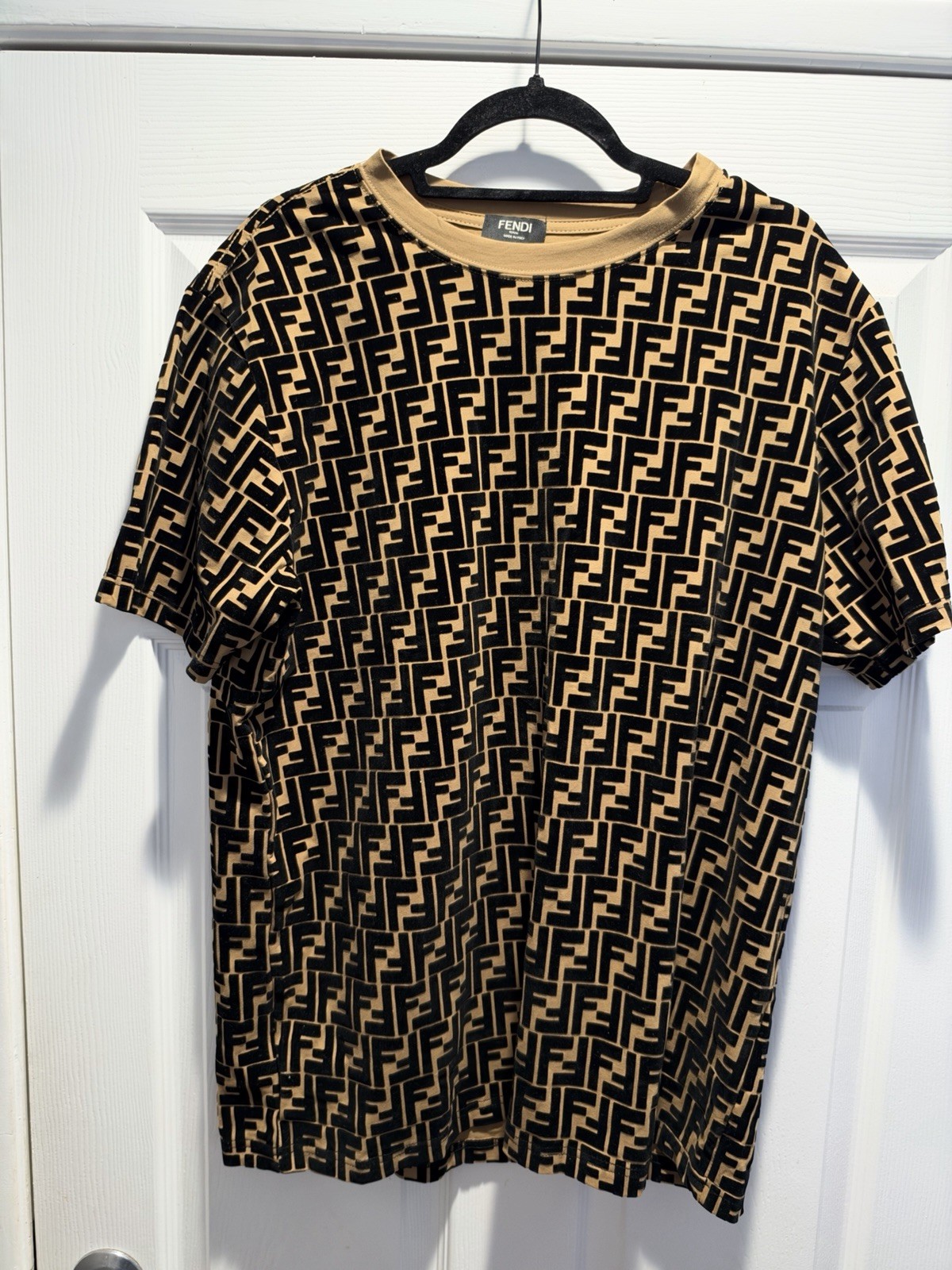 Fendi Velour T Shirt  $700 Size XL