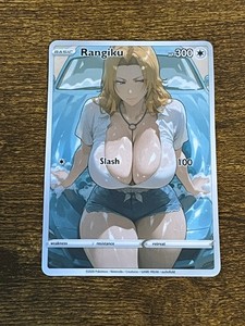 Beautiful Waifu Card - Rangiku Wash Goddess ACG Custom DIY Fan Art Card