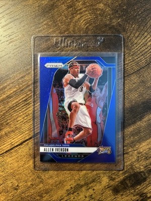 2024-25 Panini Prizm Legends Blue Prizm /199 Allen Iverson #291 HOF
