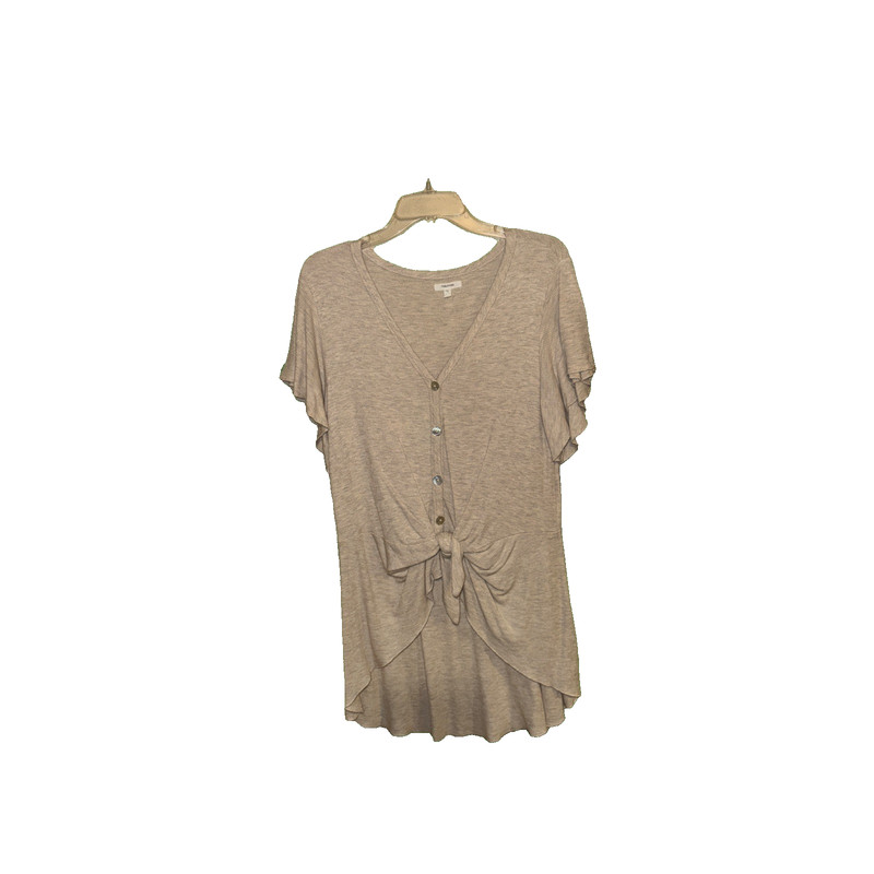 women's Maurice's tops large Short Sleeve tie waist Summer Cute