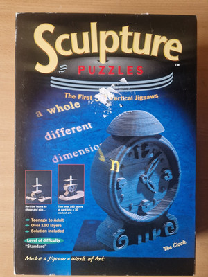 Spielzeug Skulptur 3D Vertikaler Wecker Puzzle KOMPLETTE ANLEITUNG