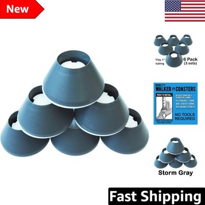 Storm Grey Walker Coasters - Tennis Ball Alternative for Enhanced Mobility Aid