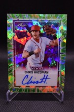 Chris Hacopian Auto /8 2025 Leaf Vivid Green Cracked Ice Texas A&M Aggies