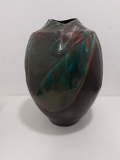 Tony Evans Raku Large Pottery Vase