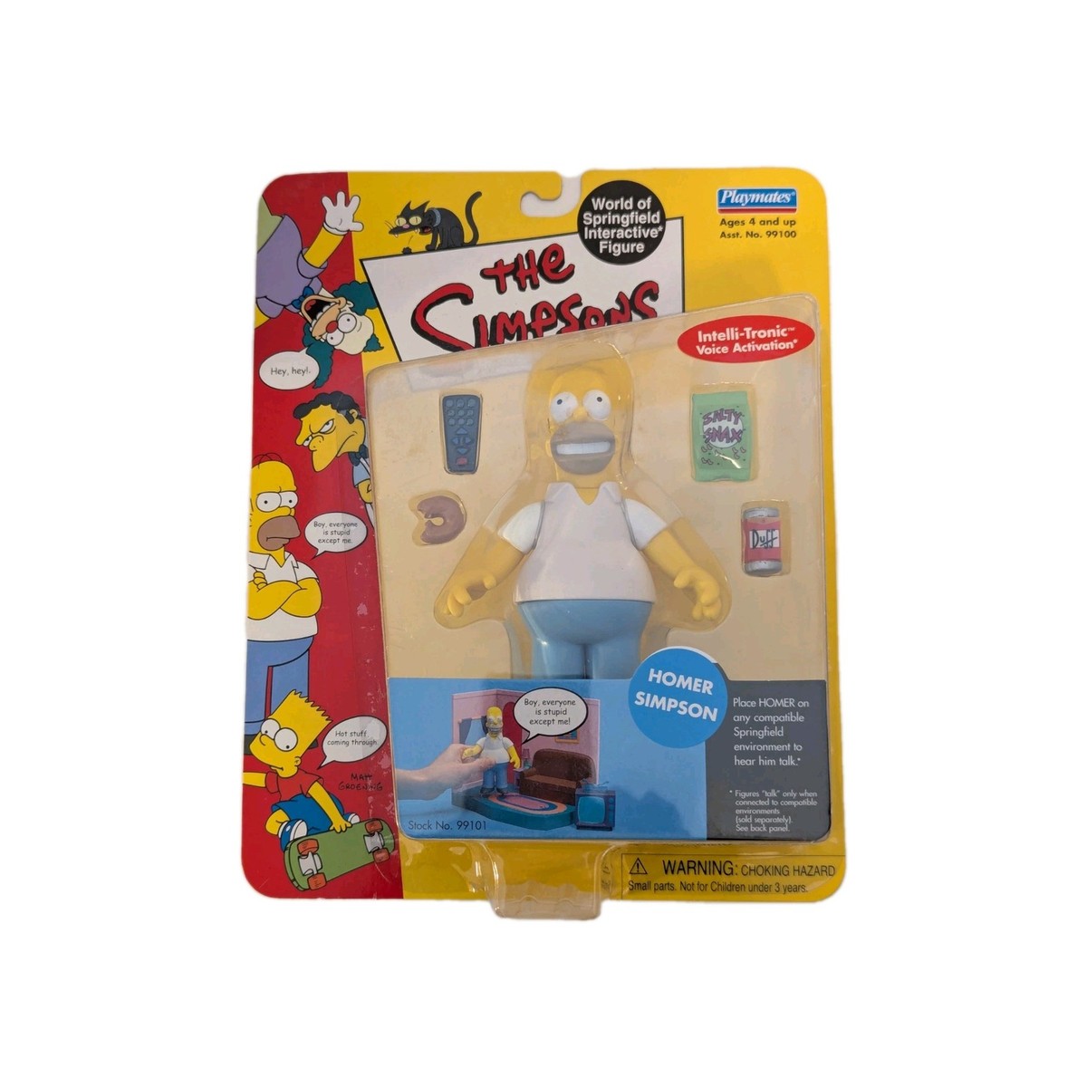 Playmates Toys Simpsons Series 1 Homer Simpson Action Figure for