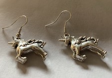 Unicorn 3D Charm Earrings ,my Little Pony Horse Rainbowdash Twilight Rarity Mia