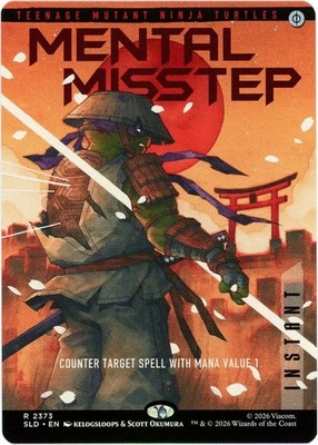 Mental Misstep (2373) - Secret Lair SLD - TMNT The Last Ronin - MTG NM/M