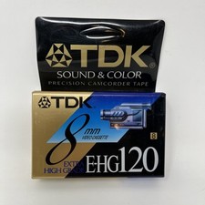 TDK EHG 120 8 MM Video Cassette Tape EHG 120 NEW SEALED
