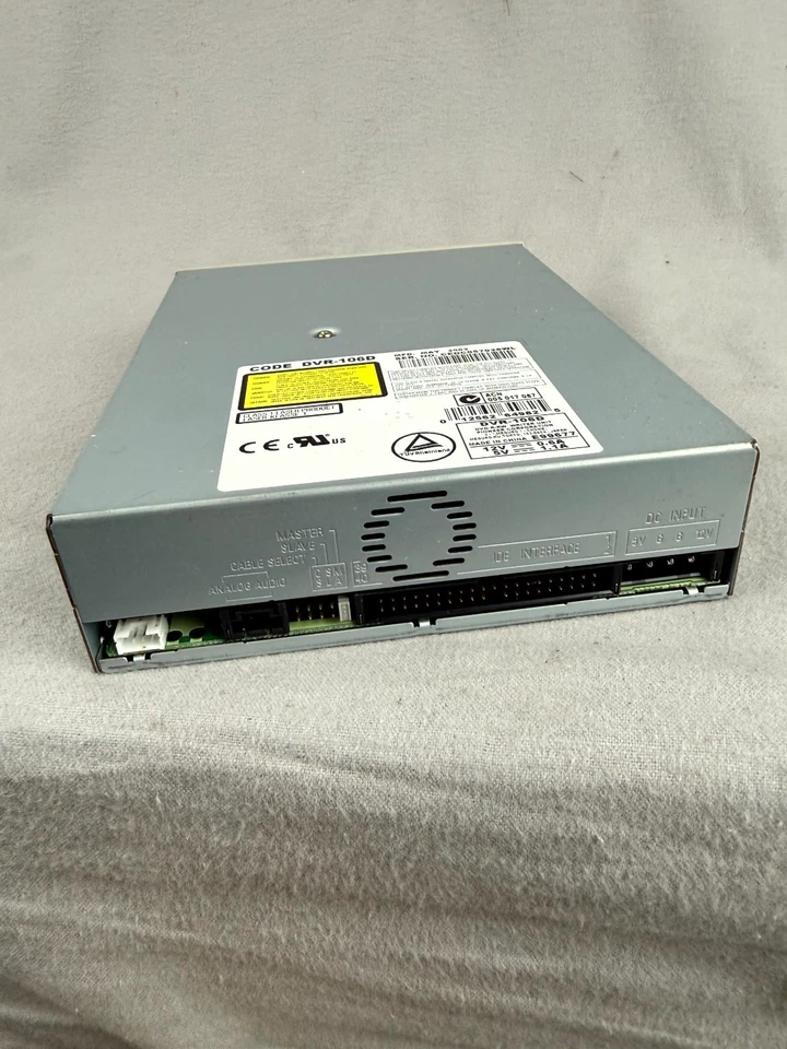 Vtg DVD-RW Pioneer DVR-106D Beige IDE DVD/CD Burner 2003 Writer - Image 3 of 4