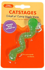 Nina Ottosson Catstages Orkakat Catnip Wiggle Worm Cat Toy – Dental Chew for Kit