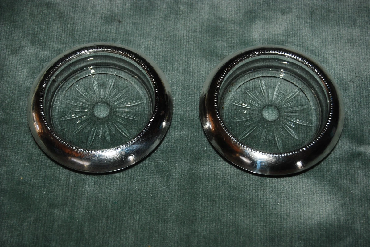 Frank M. Whiting Antique US Sterling Silver Dishes & Coasters for