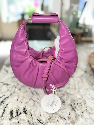 NWT STAUD Mini Soft Moon BAG Berry
