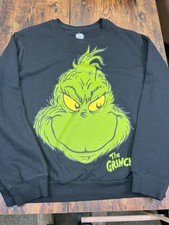 Dr. Seuss The Grinch Graphic Sweatshirt Size XL Long Sleeve Black