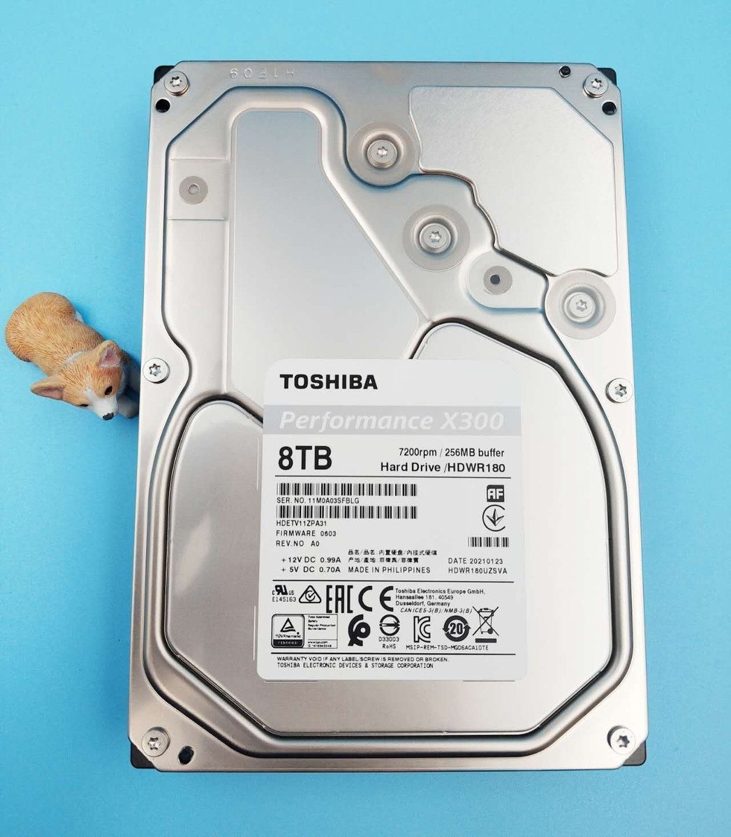HDWR180 HDETV11ZPA31 TOSHIBA PERFORMANCE X300 8TB 7.2K 3.5