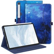 FINTIE Case for Samsung Galaxy Tab S10 S9 FE 10.9in S Pen Holder Starry Sky