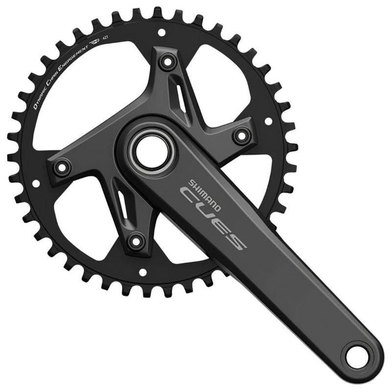 SHIMANO CUES FC-U6040-1 Hollowtech II 9/10/11-Speed Black Crankset 170mm, 175mm
