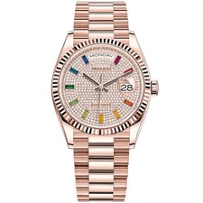 Rolex Day-Date 36 128235 White Roman Index