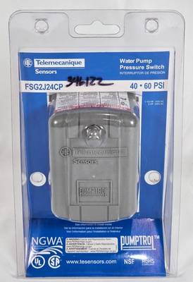 #ad NEW Telemecanique FSG2J24CP 40 60 PSI Water Pump Pressure Switch Pumptrol $27.99