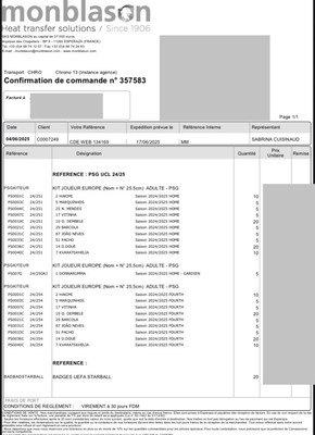 Flocage Officiel PSG 2023/2024 Dembélé - Adulte, Version Ligue Des Champions, Neuf