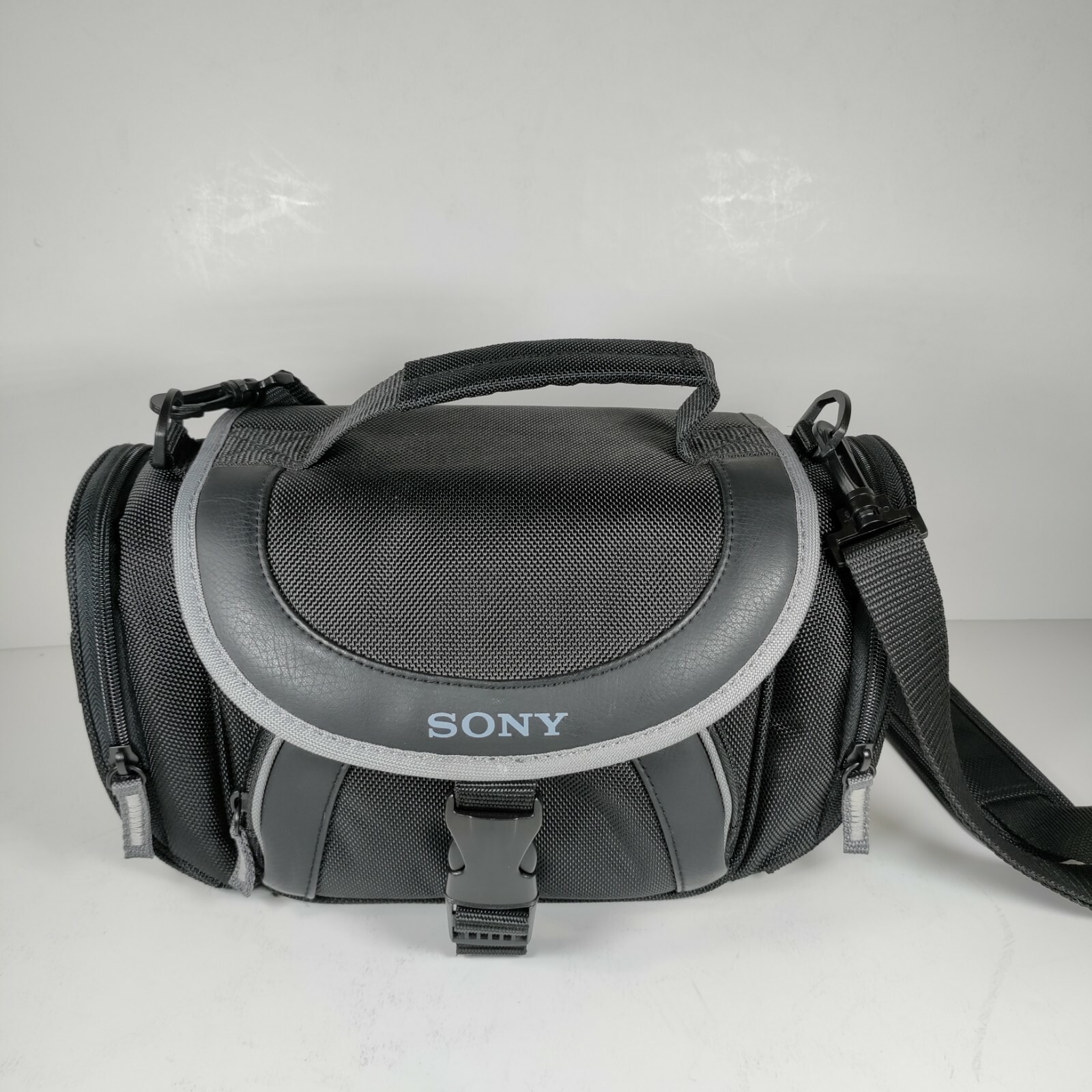 Sony Camcorder Carry Bag Soft Case LCS-X30 Adjustable Shoulder Strap Pockets-image