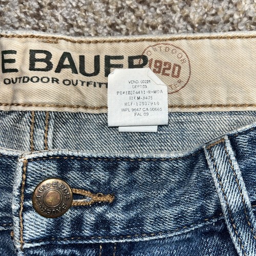 Eddie Bauer Jeans Mens 38x30 (37 X 29) Straight Fit Medium Washed Denim - Picture 6 of 15