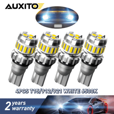 2pair 921 912 W16W T15 18LED 6500K HID White Backup Reverse Lights Bulbs CANBUS
