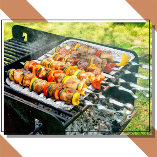 10/30X Large Aluminium Foil Barbecue Tray Baking Roasting Food Container Liner - Picture 7 of 9