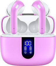 Bluetooth Earbuds - 60H Playback LED Display Earphones w/ Wireless Charging Case