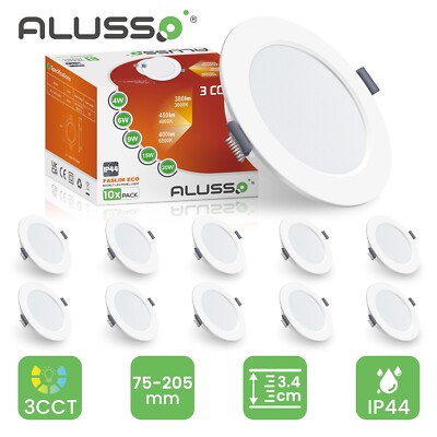 LED Panel Einbaustrahler Deckenleuchte Einbauleuchte Flach 230V Rund Einbau Spot