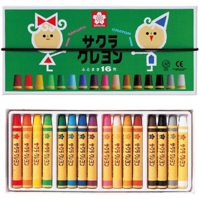 Japan's best long-selling Sakura Color Products Crayon 16 colors 1048