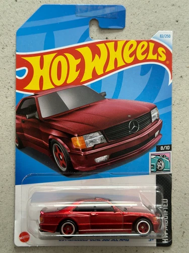 Hot Wheels 89 MERCEDES BENZ 560 SEC AMG STH Super Schatzsuche mit Schutz