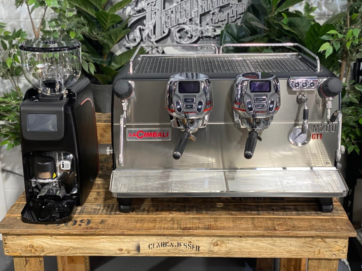 LA CIMBALI M200 GTI 2 GROUP & ELECTIVE NEW BLACK ESPRESSO COFFEE